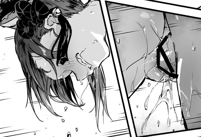 下をびしょびしょにしながら必死に耐える巫女ちゃん 