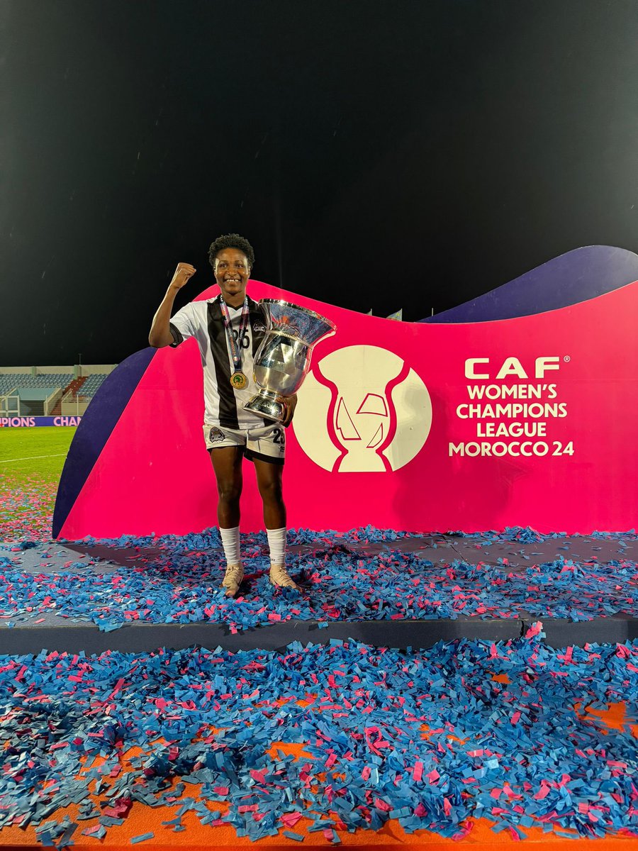 For those who have believed in me
For those who have encouraged me
For those who have helped me overcome myself
For my colleagues
For this club, African Champion …

This is my way of saying THANK YOU for always being by my side 🫶🇬🇭

WE ARE <a href="/CAFwomen/">CAF Women’s Football</a> AFRICAN CHAMPIONS! ⭐️