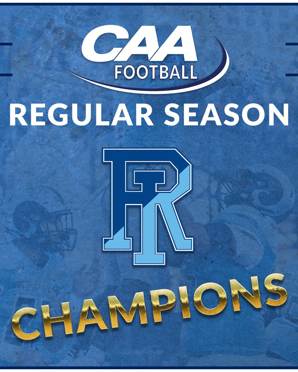 CAA Football (@caafootball) on Twitter photo The first #CAAFB championship since 1985 and the most regular season wins in program history
What a season for <a href="/RhodyFootball/">Rhody Football</a> The first #CAAFB championship since 1985 and the most regular season wins in program history
What a season for <a href="/RhodyFootball/">Rhody Football</a>
