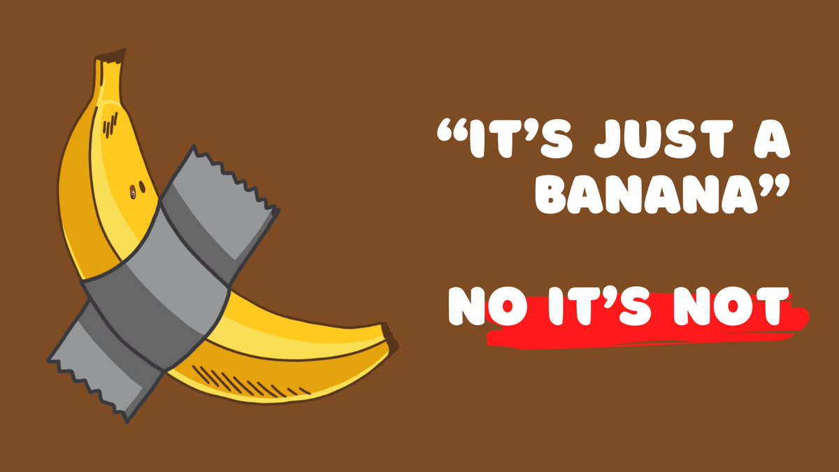 CryptoxAI123's tweet image. Banana fruit two times. ngl.

#AltcoinSeason #memecoin #ElonMusk #BananaWIFDuctTape #solana #miketyson