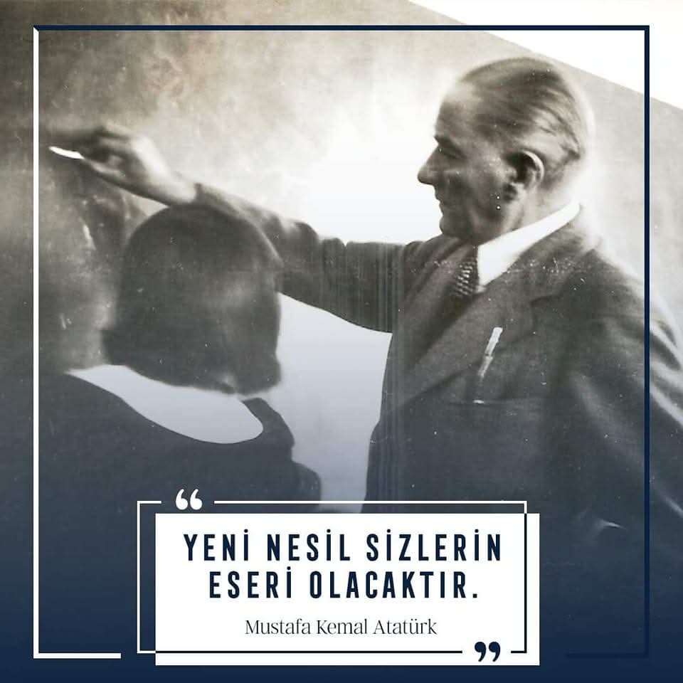 Baş öğretmen Mustafa Kemal Atatürk başta olmak üzere O'nun izinde çağdaş ve aydınlık nesiller yetiştiren  tüm öğretmenlerimizin öğretmenler günü kutlu olsun...