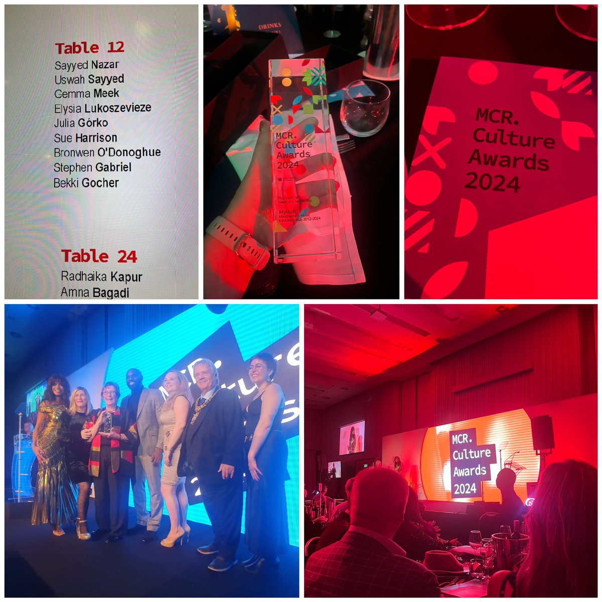 Miss G was SO PROUD to be representing <a href="/MyHubMusicMcr/">Manchester Music Hub</a> &amp;  <a href="/OneEdMusic/">One Education Music</a> &amp; @official_pwhs  &amp; <a href="/Trust_GMET/">GMET</a> tonight! We will never stop championing outstanding Music education for all children in Manchester!🎵❤️🥇 #music #parrswood #didsbury #McrCultureAwards #proudmusicteachermoment