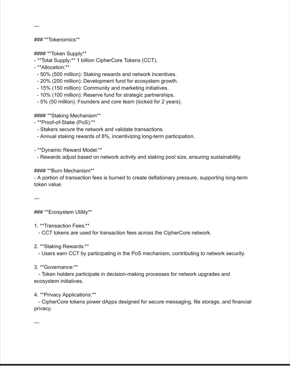 SypherCoreTech's tweet image. #CipherCoRe #WhitePaper #Crypto #DLT