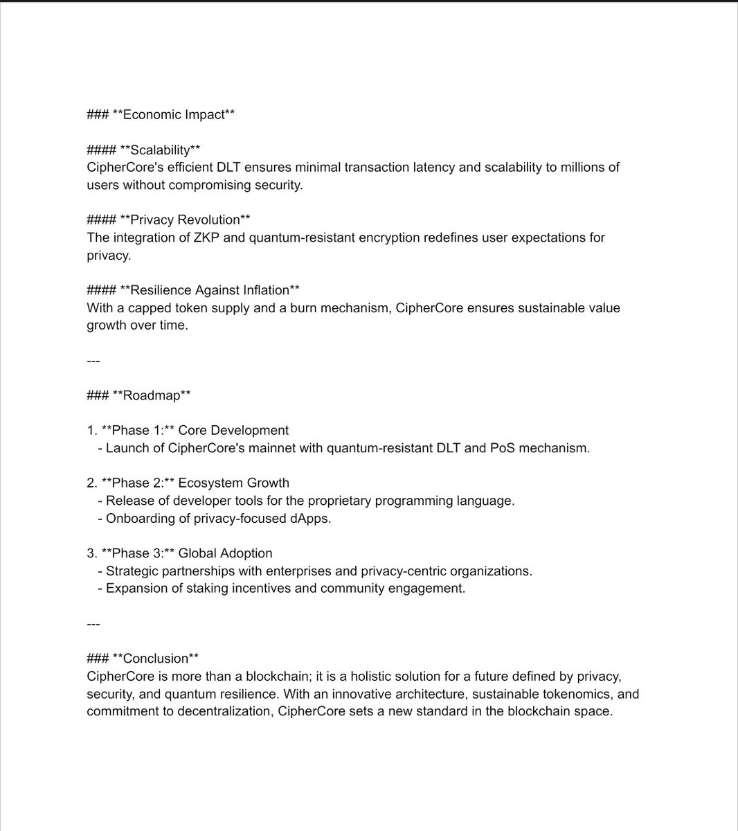 SypherCoreTech's tweet image. #CipherCoRe #WhitePaper #Crypto #DLT