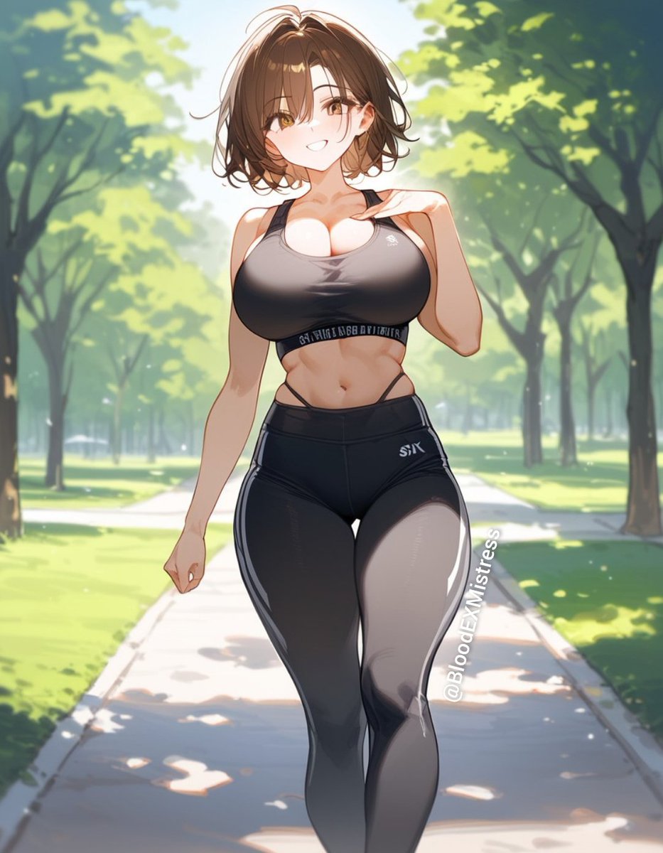 BloodEXMistress's tweet photo. Oh~? Miren a quien me encontré~❤️‍🔥

Será que me estabas esperando mientras me ejercitaba~?❤️‍🔥💚❤️‍🔥 

#ecchi #oppai https://t.co/ABbXTYZcSb