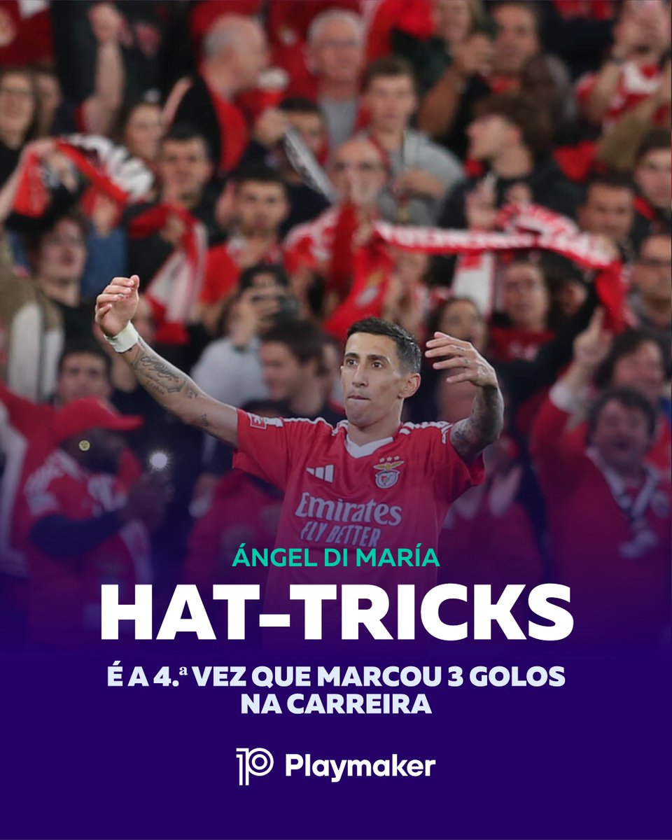 playmaker_PT's tweet photo. 🇦🇷Ángel Di Maria fez o 4.º hat-trick da carreira:
vs Leixões(Benfica)
vs Sochaux (Paris SG)
vs Nantes (Paris SG)
vs Estrela Amadora (Benfica) https://t.co/mQMJXvLi9U