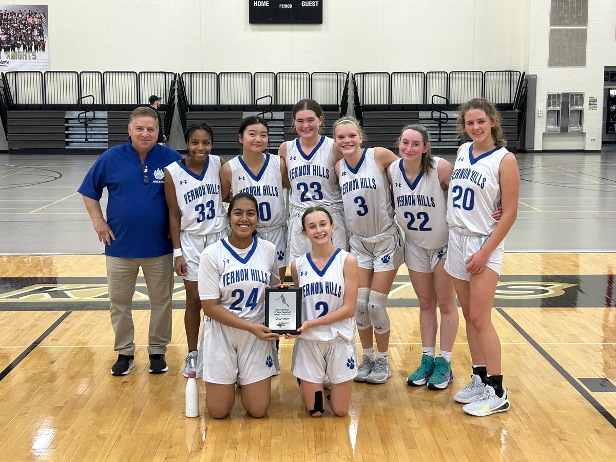 Congratulations to our JV team for winning the Grayslake North tournament!!