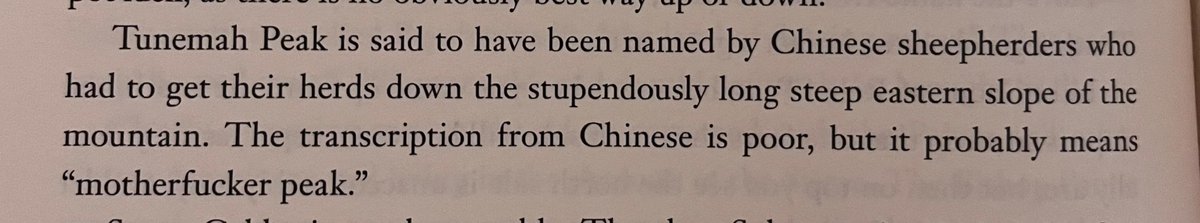 mchughsey's tweet photo. The Eastern Sierras are so funny because the Native American names of things are so beautiful then many of the American ones on a map are so goofy like gorge of despair or “disappointment” pass, and now the Chinese contribution is taking it to the next level for me https://t.co/QADyEL45jB