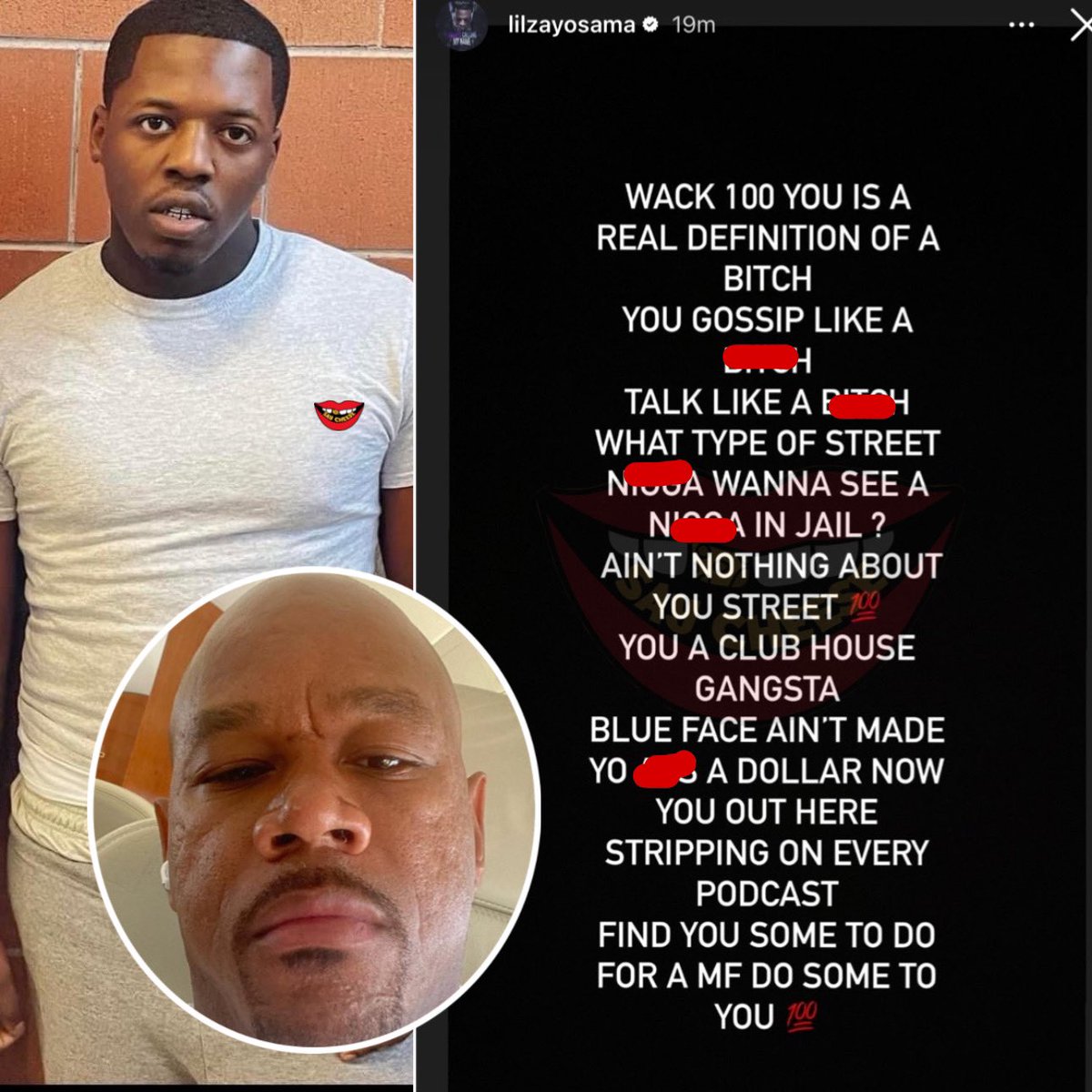 SaycheeseDGTL's tweet photo. Lil Zay Osama calls out Wack 100 https://t.co/33rcGMSkvg
