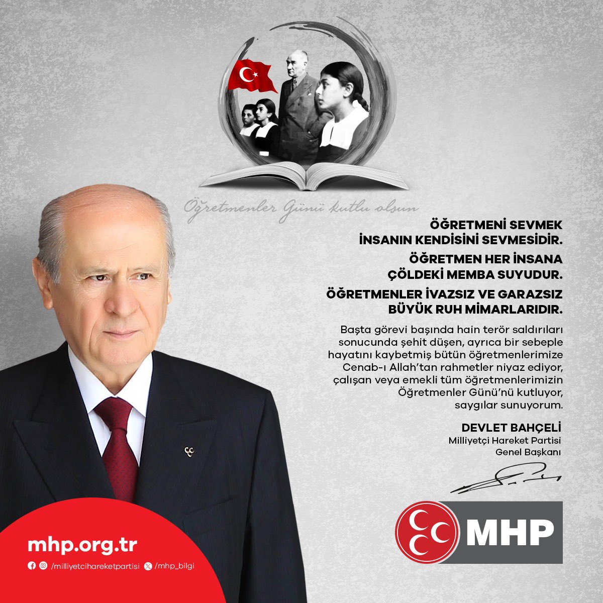 MhpUludere's tweet photo. Ö��RETMENİ SEVMEK İNSANIN KENDİSİNİ SEVMESİDİR.
ÖĞRETMEN HER İNSANA ÇÖLDEKİ MEMBA SUYUDUR.
ÖĞRETMENLER İVAZSIZ VE GARAZSIZ BÜYÜK RUH MİMARLARIDIR. https://t.co/JESb7SFIFh