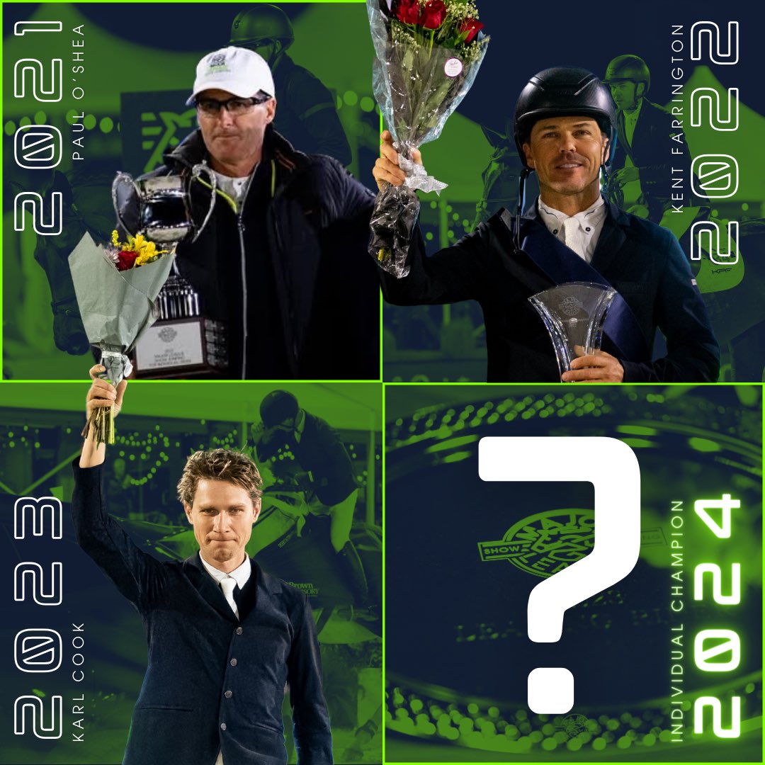 mlsjofficial's tweet photo. Only one will reign... 🏆
Who do you think will be the 2024 #MajorLeague Individual Champion?!
#ThisIsMajorLeague #MLSJLaQuinta #IndividualFinal #Champions #ShowJumping #DIHP https://t.co/BXrYbHbgiv