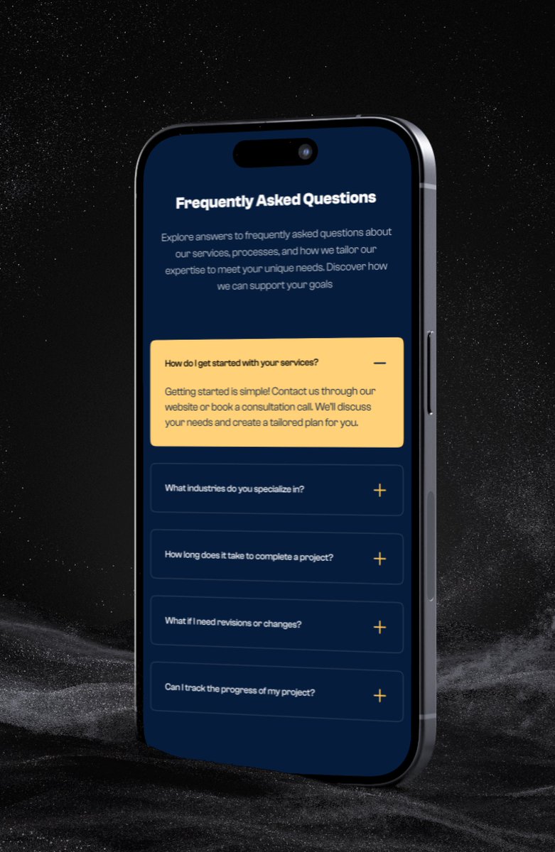 Teslimdesigns1's tweet image. Day 69: Mobile-Friendly FAQ Section

I simplifying access to information with a clean, mobile-friendly FAQ section! Each question expands with a smooth, collapsible interaction to keep the layout organized and user-friendly.

#100DaysOfDesign #MobileUX #FAQDesign #WebDesign