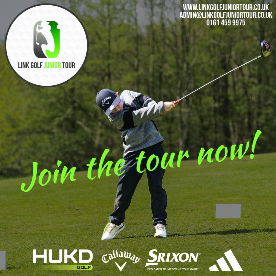 We’re delighted to announce that registration for the 2025 Link Golf Junior Tour is now open!

This time it’s bigger, better and more challenging!

🏌️‍♂️🏌️‍♀️Brilliant Competition 🤝 Fantastic sponsorships and courses ⛳️

Sign up today 👉🏻 golfgenius.com/pages/10088163…