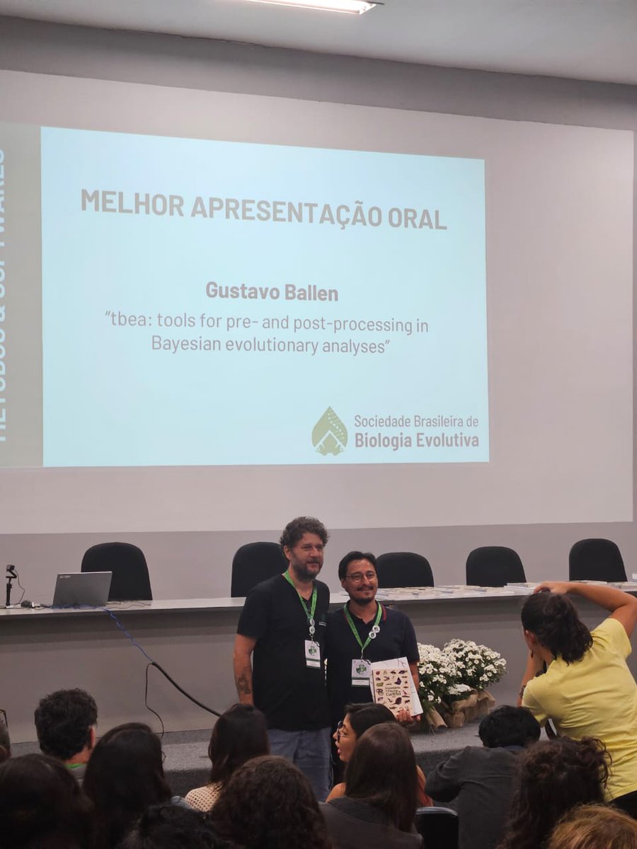 Gustavo A. Ballen (@gaballench) on Twitter photo Extremely happy to receive the prize for best presentation in methods and software at the <a href="/sbbe_oficial/">Sociedade Brasileira de Biologia Evolutiva - SBBE</a> meeting! <a href="/AgenciaFAPESP/">Agência FAPESP</a> <a href="/Unesp_Oficial/">UNESP</a> Extremely happy to receive the prize for best presentation in methods and software at the <a href="/sbbe_oficial/">Sociedade Brasileira de Biologia Evolutiva - SBBE</a> meeting! <a href="/AgenciaFAPESP/">Agência FAPESP</a> <a href="/Unesp_Oficial/">UNESP</a>