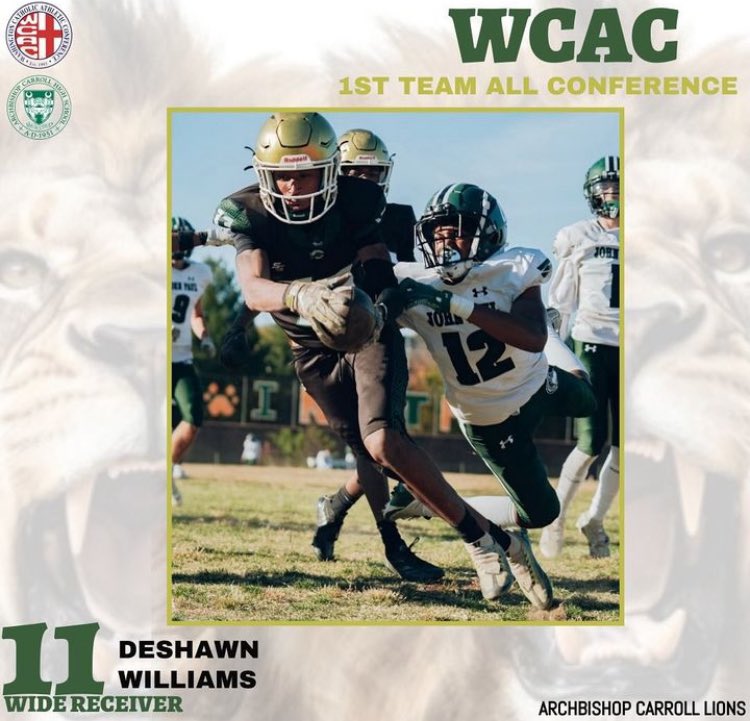 Blessed to be named  WCAC 1st team all conference as a sophomore. #AGTG <a href="/CoachQuick_/">𝙲𝚘𝚊𝚌𝚑 𝚀𝚞𝚒𝚌𝚔 @ ʙɪɢ Cᴀʀʀᴏʟʟ</a> <a href="/JoshuaMorganSr/">Joshua Morgan Sr.</a> <a href="/JayJayHarper2/">Coach Jay</a> <a href="/RocCarmichael/">Roc Carmichael</a> <a href="/WCACSports/">Washington Catholic Athletic Conference</a>