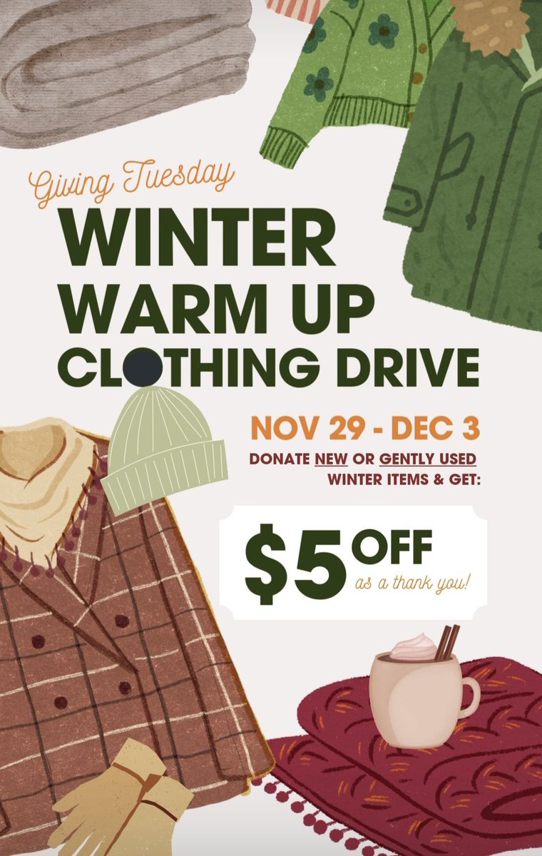 From November 29th to December 3rd, we are accepting new and used blankets, jackets, sweaters, gloves, scarves and toques. All items will be gifted to Lookout Housing + Health Society.

Everyone who brings in a donation will receive a $5 off gift card!
#knowyourfarmerknowyourfood