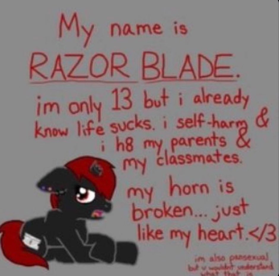 how i feel with black nails and a black parade shirt