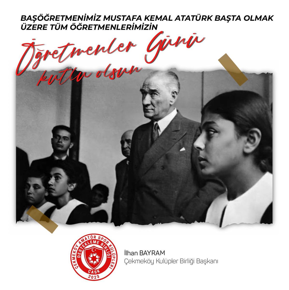 Çekmeköy Kulüpler Birliği (@ckbirligi) on Twitter photo Başta Başöğretmenimiz Gazi Mustafa Kemal Atatürk olmak üzere tüm öğretmenlerimizin #24Kasım Öğretmenler Günü kutlu olsun!
<a href="/ilhanbayramm/">İlhan BAYRAM</a> Başta Başöğretmenimiz Gazi Mustafa Kemal Atatürk olmak üzere tüm öğretmenlerimizin #24Kasım Öğretmenler Günü kutlu olsun!
<a href="/ilhanbayramm/">İlhan BAYRAM</a>