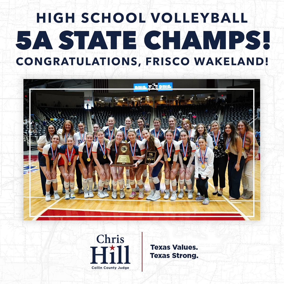 Congratulations, Frisco Wakeland Volleyball!
UIL 5A State Champions!