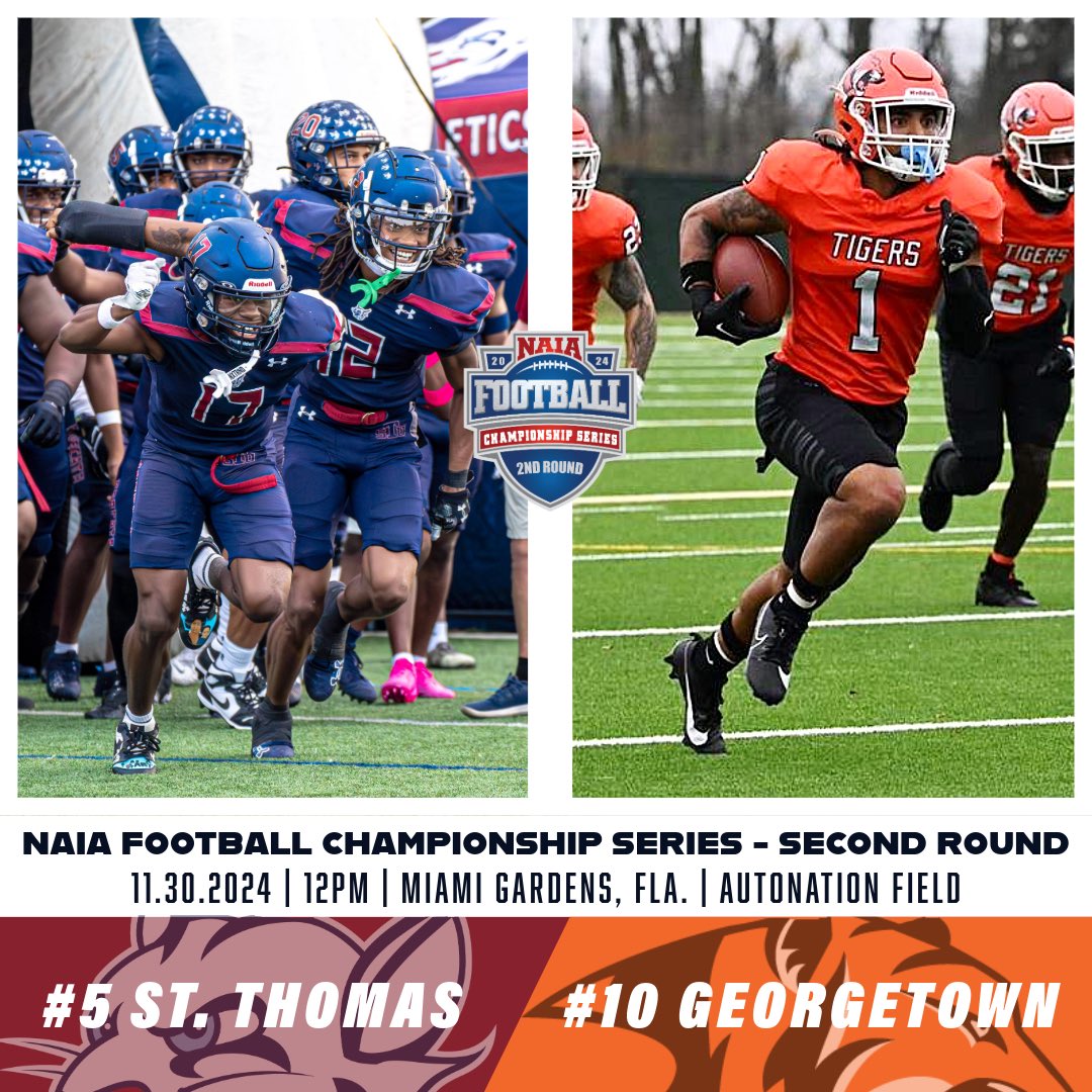 Second round matchup is set🚨

Your Bobcats will host #10 Georgetown College in the second round of the NAIA playoffs😼

#STUFootball // #RaiseTheStandard