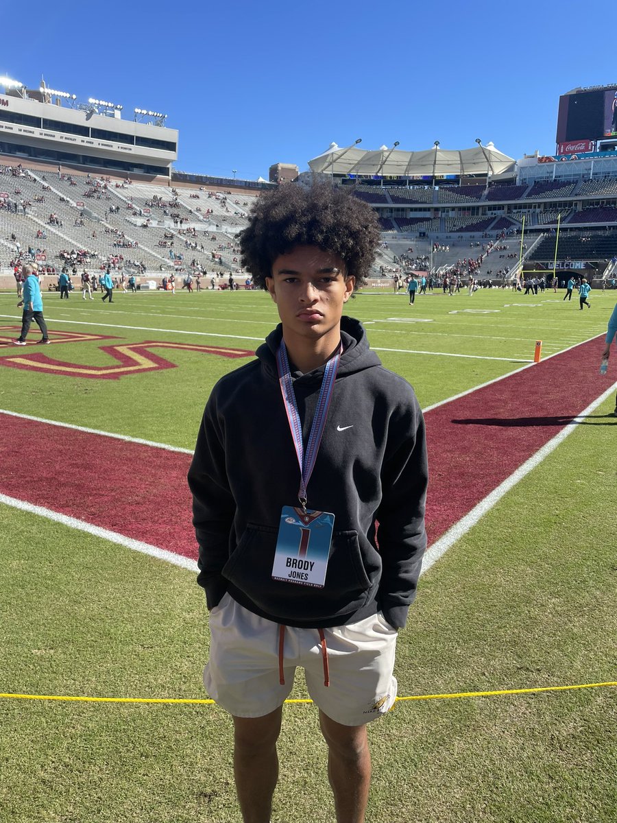 Brody Jones (@brodyjones2026) on Twitter photo Big thanks to <a href="/JustinCrouse7/">Coach JC Justin Crouse</a> for the invite, I had a great time at FSU! <a href="/Coach_Norvell/">Mike Norvell</a> thank you for taking the time to talk to me, enjoyed the conversation. Can’t wait to be back for the Junior Day! Big thanks to <a href="/JustinCrouse7/">Coach JC Justin Crouse</a> for the invite, I had a great time at FSU! <a href="/Coach_Norvell/">Mike Norvell</a> thank you for taking the time to talk to me, enjoyed the conversation. Can’t wait to be back for the Junior Day!
