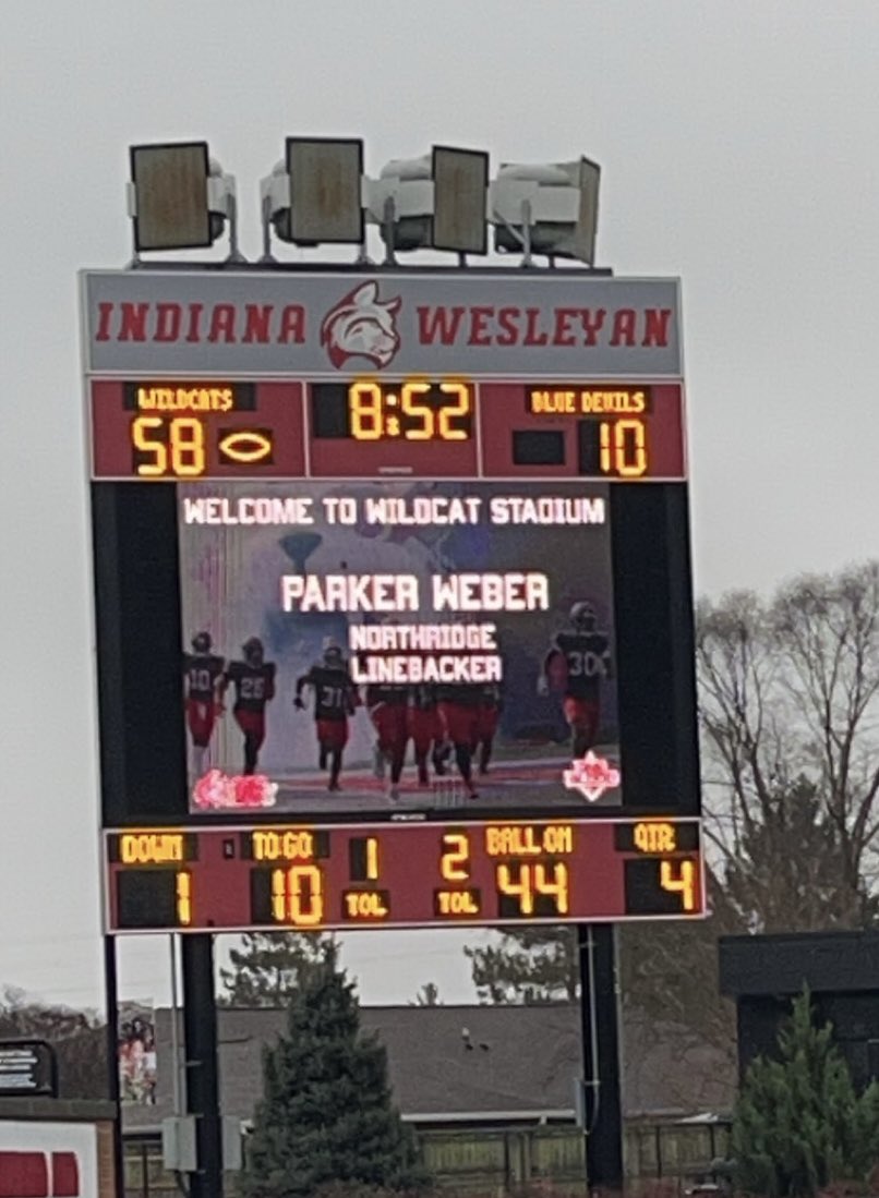 Parker Weber (@parkerweber25) on Twitter photo Had a great time on my official visit to <a href="/IndWesleyan_FB/">Indiana Wesleyan FB</a> Was really fun to stay overnight and get some work in with the coaching staff! Thank you <a href="/CoachBacchusIWU/">Devin Bacchus</a> for having me out this weekend, looking forward to what’s next!
<a href="/CoachEppley/">Chad Eppley</a> <a href="/PrepRedzoneIN/">Prep Redzone Indiana</a> Had a great time on my official visit to <a href="/IndWesleyan_FB/">Indiana Wesleyan FB</a> Was really fun to stay overnight and get some work in with the coaching staff! Thank you <a href="/CoachBacchusIWU/">Devin Bacchus</a> for having me out this weekend, looking forward to what’s next!
<a href="/CoachEppley/">Chad Eppley</a> <a href="/PrepRedzoneIN/">Prep Redzone Indiana</a>
