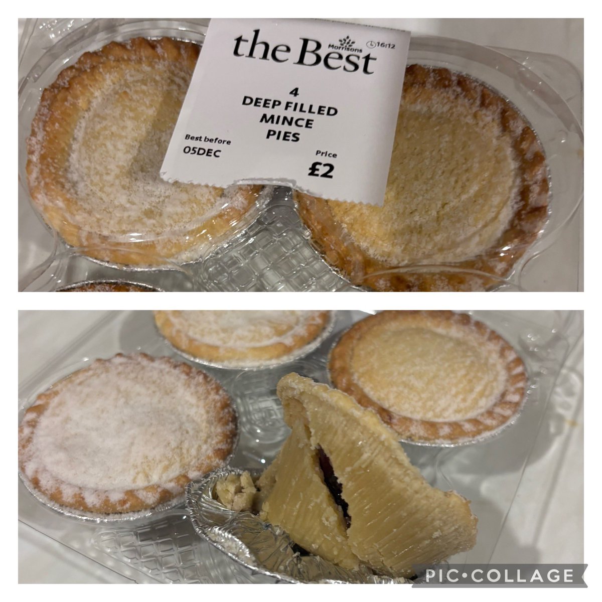 Not really ‘the Best’ if they aren’t even cooked <a href="/Morrisons/">Morrisons</a> 
My first mince pie of the year leaving me deflated 😫