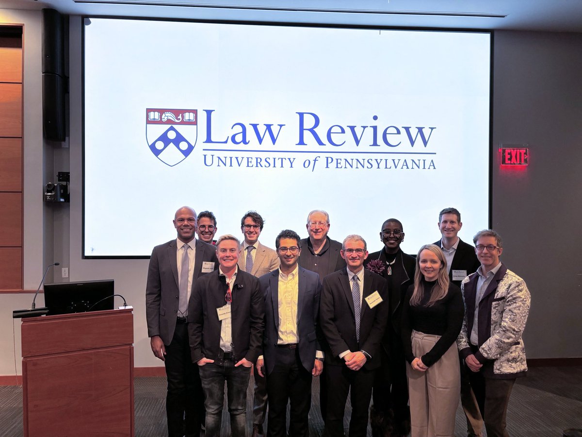 Noah Rosenblum (@narosenblum) on Twitter photo Thank you <a href="/PennLRev/">University of Pennsylvania Law Review</a> for a wonderful two days with <a href="/shbarclay/">Stephanie Hall Barclay</a>, <a href="/PaulGowder/">Paul "Stop2End" Gowder, 🐱 🐈 😺</a>, <a href="/sherifgirgis/">Sherif Girgis</a>, <a href="/kmtani/">Karen Tani (@kmtani.bsky.social)</a>, <a href="/Jane_C_Manners/">Jane Manners</a>, <a href="/AmandaShanor/">Amanda Shanor</a>, <a href="/michelebgoodwin/">Michele Goodwin</a>, and others!
And special thanks to <a href="/jackbalkin/">Jack Balkin</a>, Alexander Tsesis, and <a href="/kroosevelt93/">Kermit Roosevelt</a> for bringing us together!! Thank you <a href="/PennLRev/">University of Pennsylvania Law Review</a> for a wonderful two days with <a href="/shbarclay/">Stephanie Hall Barclay</a>, <a href="/PaulGowder/">Paul "Stop2End" Gowder, 🐱 🐈 😺</a>, <a href="/sherifgirgis/">Sherif Girgis</a>, <a href="/kmtani/">Karen Tani (@kmtani.bsky.social)</a>, <a href="/Jane_C_Manners/">Jane Manners</a>, <a href="/AmandaShanor/">Amanda Shanor</a>, <a href="/michelebgoodwin/">Michele Goodwin</a>, and others!
And special thanks to <a href="/jackbalkin/">Jack Balkin</a>, Alexander Tsesis, and <a href="/kroosevelt93/">Kermit Roosevelt</a> for bringing us together!!