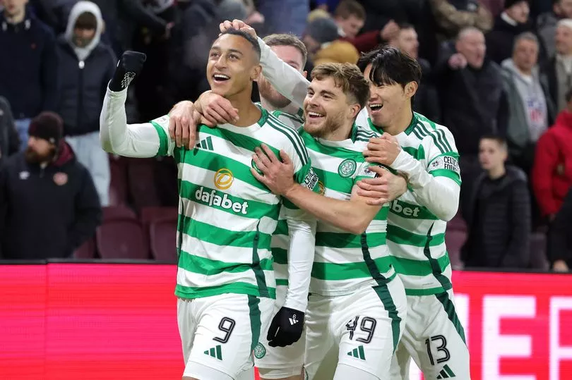 Football_Scot's tweet photo. 🚨 BREAKING! Unstoppable Celtic storm 11 points clear of Rangers as Hearts dismantled at Tynecastle 

📎 https://t.co/FwYgSYgdHZ https://t.co/tDiGRlZ3nF