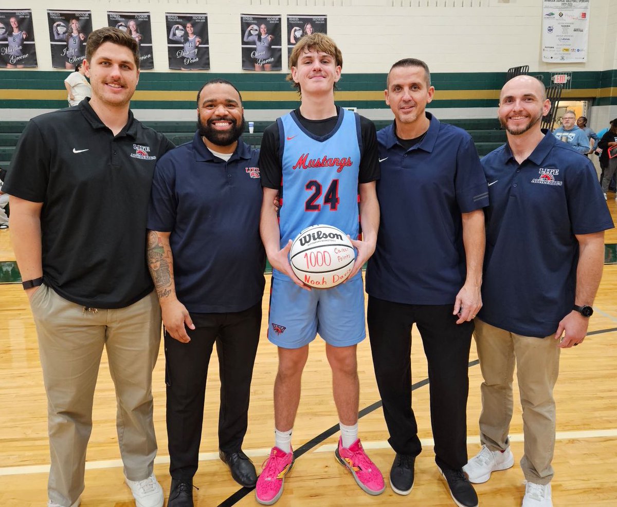 LHSW Basketball (@lhswbasketball) on Twitter photo <a href="/Noahdavis2025/">Noah Davis</a>
joined an elite group of scorers last night, becoming the 7th 1,000 point scorer in Mustang 🏀 history!Congratulations Noah!
1. Justin Nimmer
2. Joshua Sanders
3. Victor Penny
4. Bryan Hoskin
5. Zabdi Cuellar
6. Mason Mathers
7. Noah Davis
#TBFC #FamilyForever <a href="/Noahdavis2025/">Noah Davis</a>
joined an elite group of scorers last night, becoming the 7th 1,000 point scorer in Mustang 🏀 history!Congratulations Noah!
1. Justin Nimmer
2. Joshua Sanders
3. Victor Penny
4. Bryan Hoskin
5. Zabdi Cuellar
6. Mason Mathers
7. Noah Davis
#TBFC #FamilyForever
