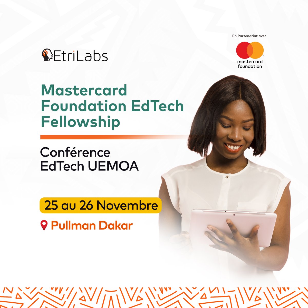 🚀 Les innovations éducatives à l'honneur !

La Conférence EdTech UEMOA 2024 vous invite à vivre une expérience unique en visitant les stands d’exposition des #EdTech fellows le 26 novembre en après-midi.

Ce sera une occasion exceptionnelle de découvrir les projets inspirants