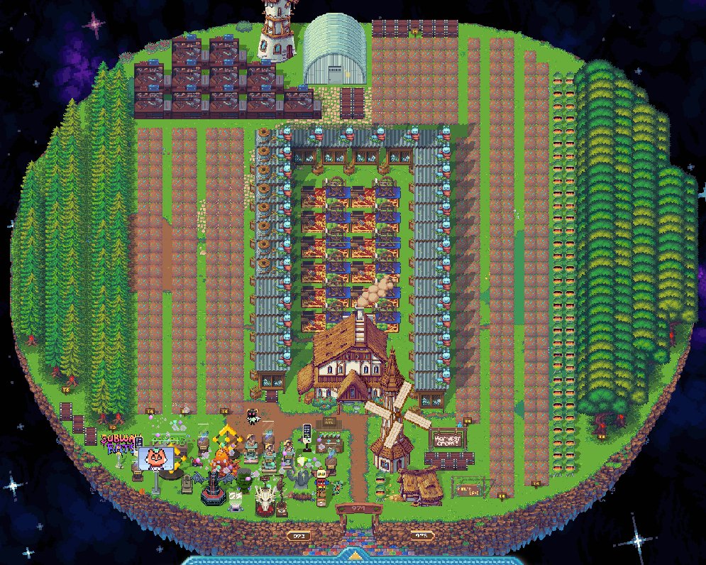Overrox2's tweet photo. A year ago I started @pixels_online  without any investment. After achieving practically all possible individual goals, the most unexpected thing happened: I managed to buy a land (#974) with the earnings from within the game itself!

I still believe, better days will come! 😉 https://t.co/KSq3RACdrc