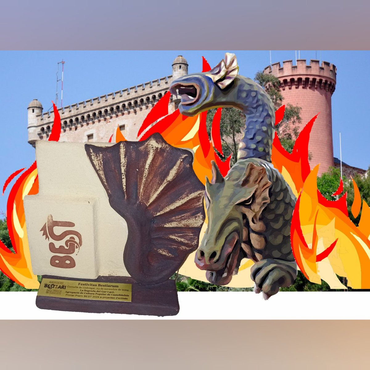 ACPCast's tweet image. Avui hem rebut el primer premi BEST al millor projecte fet per entitats per la Llegenda del Gar-i-Got que otorga  l'Agrupació del Bestiari Festiu i Popular de Catalunya. 

Reconeixement que volem fer extensiu a tothom que durant tots aquest anys han participat i col·laborat.