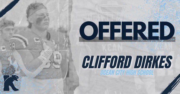 Clifford Dirkes (@clifforddirkes) on Twitter photo After a call with <a href="/CoachEvanDurand/">Evan Durand</a>, I’m exited to announce the opportunity to continue my academic and athletic career at Kean University. <a href="/OCHS_Football/">Ocean City High School Football</a> After a call with <a href="/CoachEvanDurand/">Evan Durand</a>, I’m exited to announce the opportunity to continue my academic and athletic career at Kean University. <a href="/OCHS_Football/">Ocean City High School Football</a>