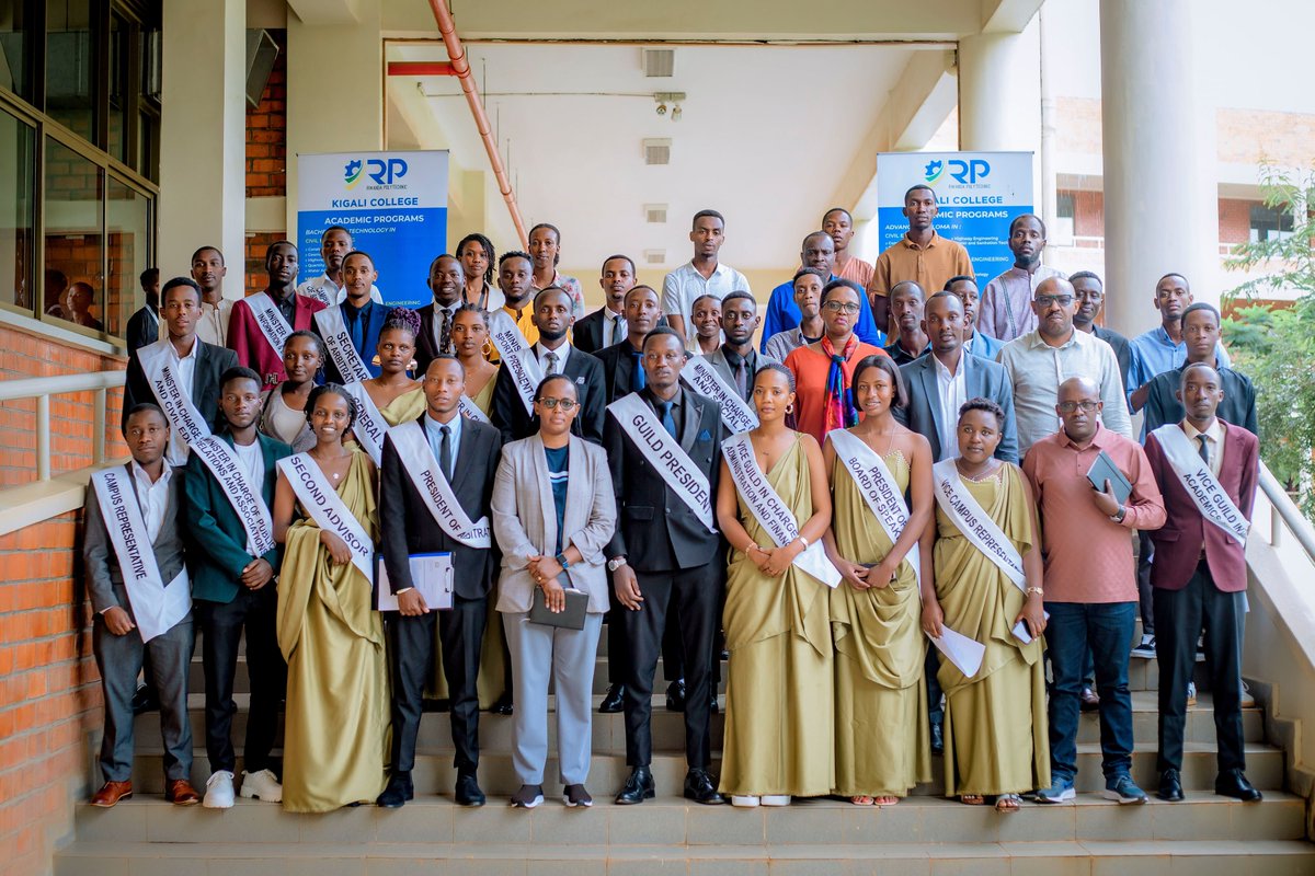 RpKsu76564's tweet photo. Yesterday, We celebrated the successful handover ceremony for the Rwanda Polytechnic Kigali Student Union. Thanks to the outgoing leadership and best wishes to the incoming committee. Let's build a thriving campus community together! @Kigali_College https://t.co/gYcHW4oOrA
