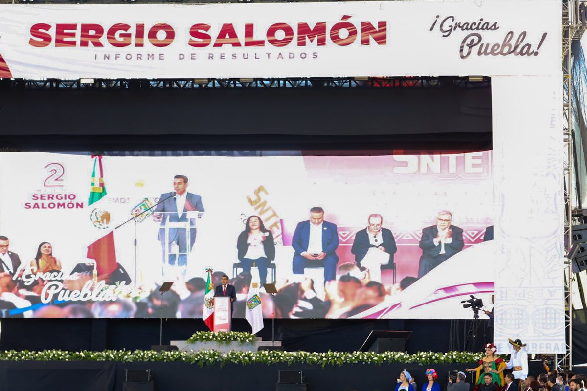 Felicito a mi padrino y Gobernador del Estado de Puebla <a href="/SergioSalomonC/">Sergio Salomón</a> por rendir su Segundo Informe de Gobierno ante los poblanos. 

En #JuanCBonilla siempre tendrás tu casa, amigo. Un abrazo fraternal deseando el mejor de los éxitos para las etapas venideras. 

#PepeCinto