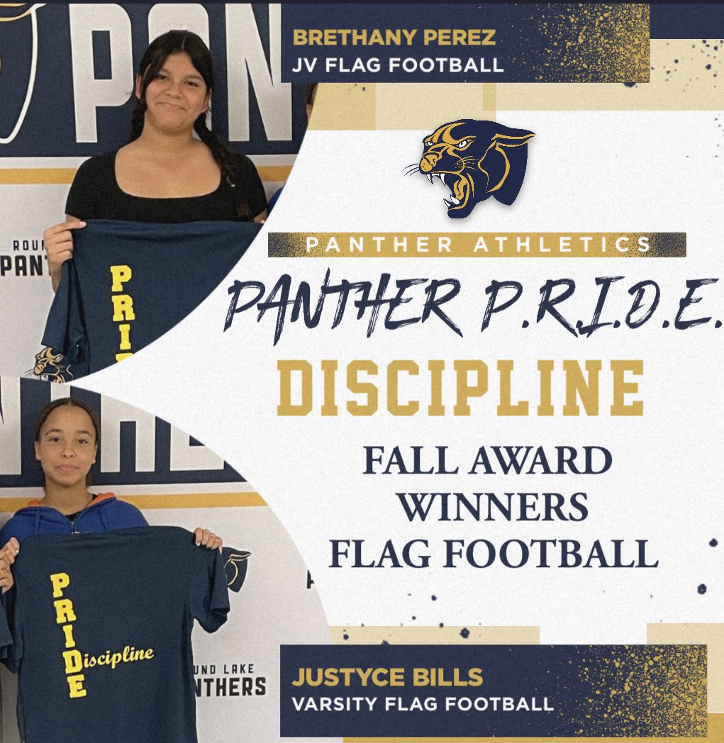 Congratulations to our fall recipients for DISCIPLINE! These athlete were chosen by teammates as those who most represent the ‘D’ in Panther P.R.I.D.E.  #WeAreRL #Panther PRIDE #discipline