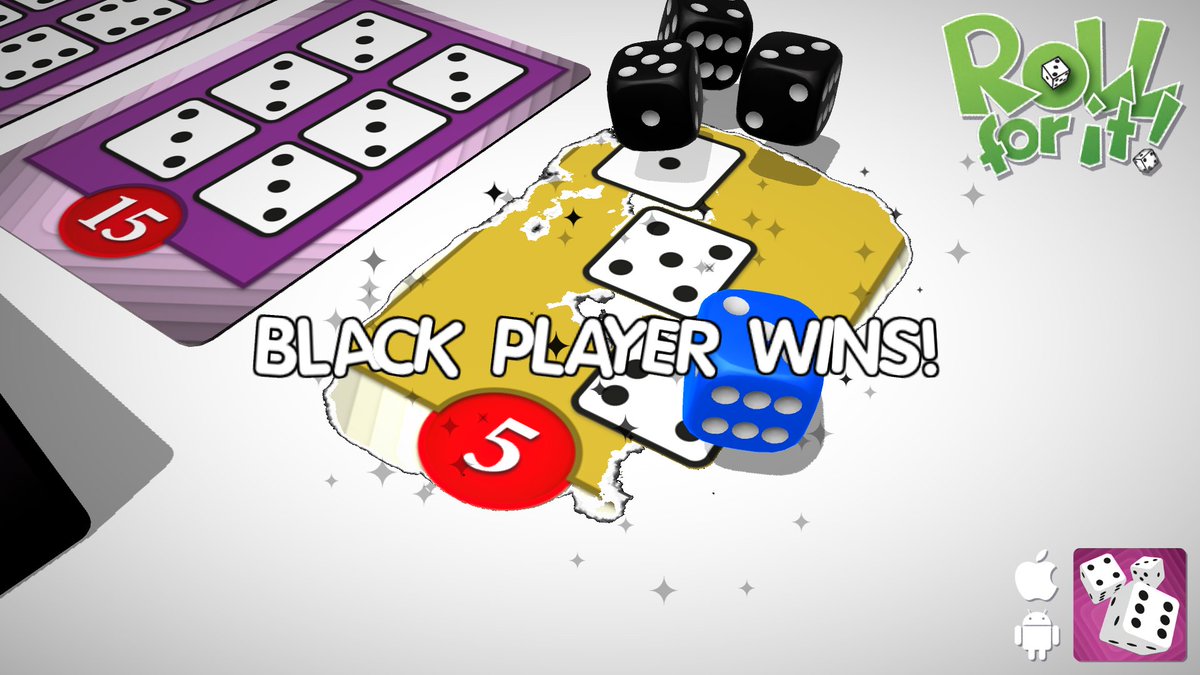 Tomyzxc012's tweet image. We just had a great game of #RollForIt! Black Player won. 🎲🏆😄