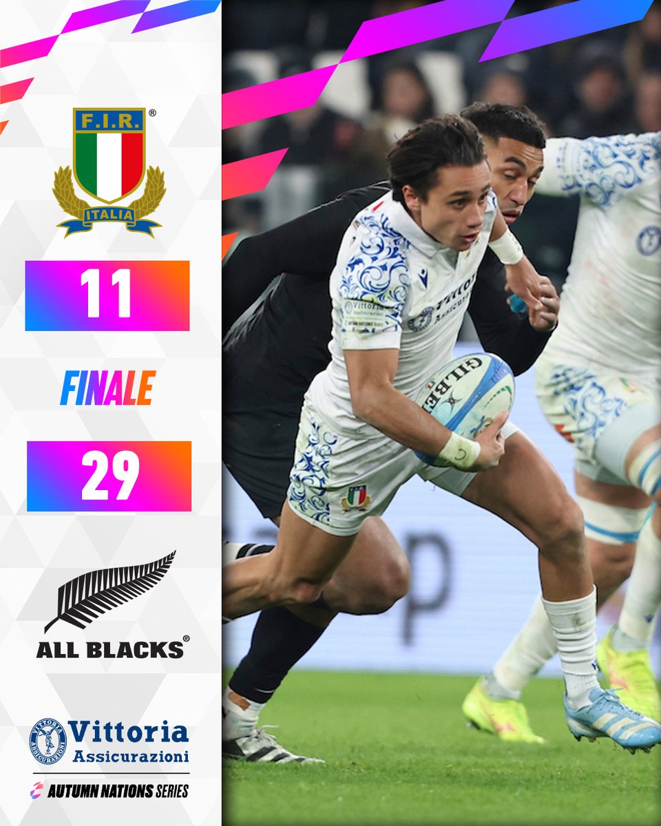 Federugby's tweet photo. 𝗚𝗿𝗮𝗻𝗱𝗲 𝗰𝘂𝗼𝗿𝗲 💙

#ITAvNZL #VAANS
#insieme #rugbypassioneitaliana https://t.co/HASITKGHTM