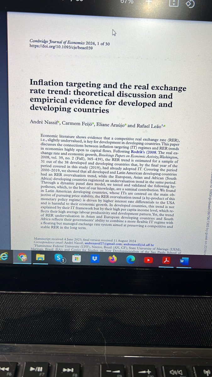 Our paper just published by the Cambridge Journal of Economics