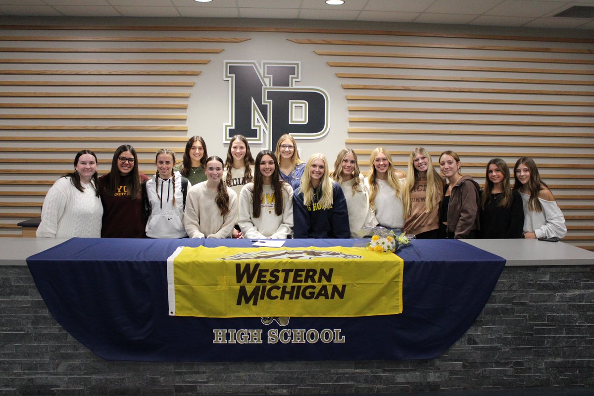 Thank you to my New Prairie family for helping me celebrate my signing! <a href="/WMUSoftball/">Western Michigan Softball</a> 🤎💛