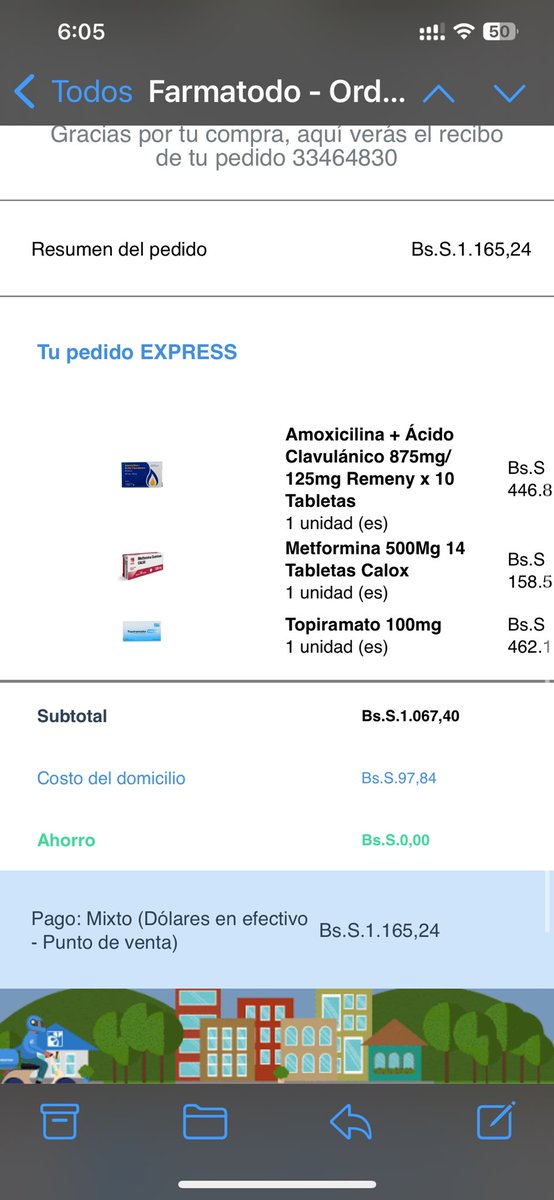 argutierrezm's tweet photo. Por qué cuando uno pide un Delivery por @Farmatodo el precio es uno en la App y otro cuando te llega? De verdad no entiendo ya es la 5ta vez que me pasa y cuando preguntas nadie te da respuesta https://t.co/yhsh0xS2BQ