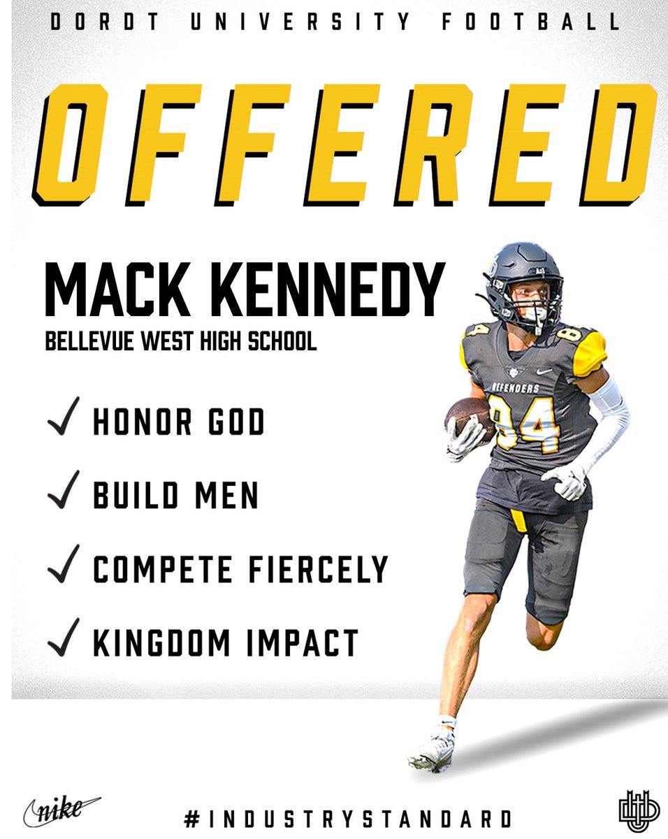 Mack Kennedy (@mack_kennedy34) on Twitter photo After a great visit <a href="/DordtFB/">Dordt Football</a> and talk with <a href="/Coach_Roelofs/">Coach Taylor Roelofs</a> I’m blessed to receive my first offer! #AGTG #IndustryStandard <a href="/BellevueWestFB/">Bellevue West Football</a> After a great visit <a href="/DordtFB/">Dordt Football</a> and talk with <a href="/Coach_Roelofs/">Coach Taylor Roelofs</a> I’m blessed to receive my first offer! #AGTG #IndustryStandard <a href="/BellevueWestFB/">Bellevue West Football</a>