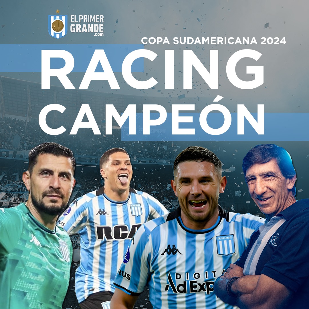 elprimer_grande's tweet photo. ¡ #RACINGCLUB CAMPEÓN! 

La Academia derrotó 3️⃣-1️⃣ a #Cruzeiro y se coronó como Campeón de la #CopaSudamericana 2024

#GraciasCostas #GraciasJugadores 
#ElPrimerGrande https://t.co/s1PBNS2gXt