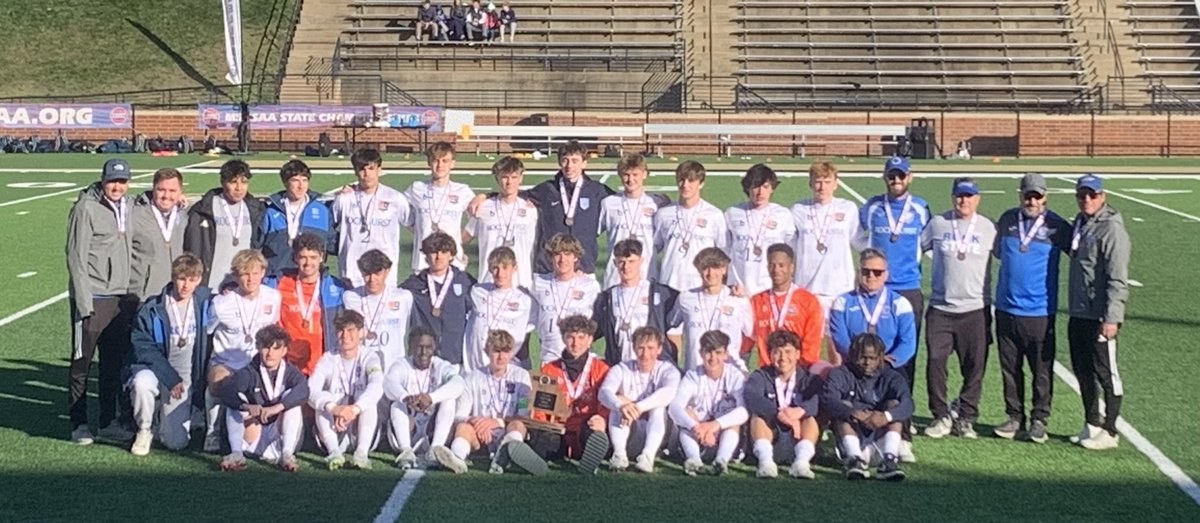 2024 Missouri Class 4 Third Place! Rock finishes the season with a 6-1 win over Liberty North. Final record of 21-2. Thank you seniors for an unbelievable 4 years! 23-1 playoff record for the class of 2025 and finishes strong today with one last victory! #ROCKSTATE
