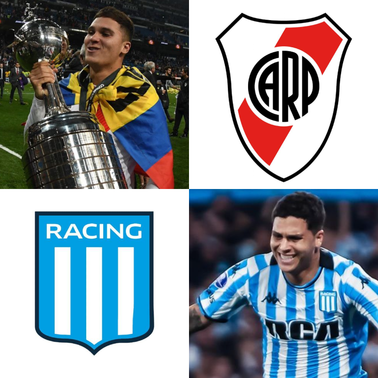 Campeón de la Copa Libertadores con River Plate y, ahora, campeón de la Copa Sudamericana con Racing. El crack colombiano que conquistó el continente con dos grandes de Argentina. Sonríe Juan Fernando Quintero. SONRÍE EL FÚTBOL.