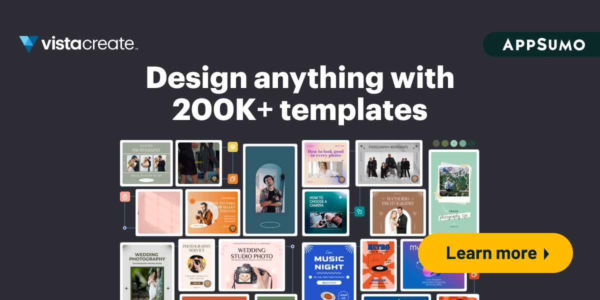 CDAgencyPS's tweet photo. Get VistaCreate’s Lifetime Deal! Unlimited access to premium templates, graphics, and animations. Don’t miss out! 🚀
https://t.co/8dxL2xUgki

#VistaCreate #LifetimeDeal #DesignTools #CreativeFreedom #GraphicDesign #VisualContent #DesignLife #MarketingTools #ContentCreation https://t.co/apIl2OSb4E