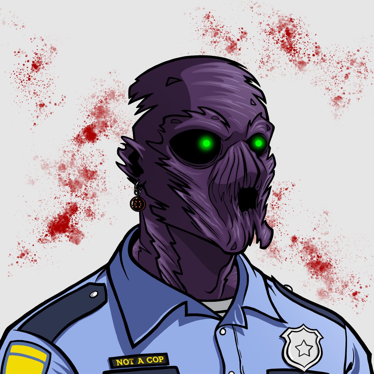 It's <a href="/ALEXLabBTC/">ALEX 🟧 No. 1 Bitcoin DeFi</a> #ALEXSurge post time! 🌊🏄 This one's a giveaway 🪄 NOT Punk mint #69! Read his shirt, he's $not a cop. Well, he was...let's just say he lives up to his mint number

For a chance to win:
🔵Like &amp; retweet
🔵Write a reply where you tag a friend
⏳ Contest ends in