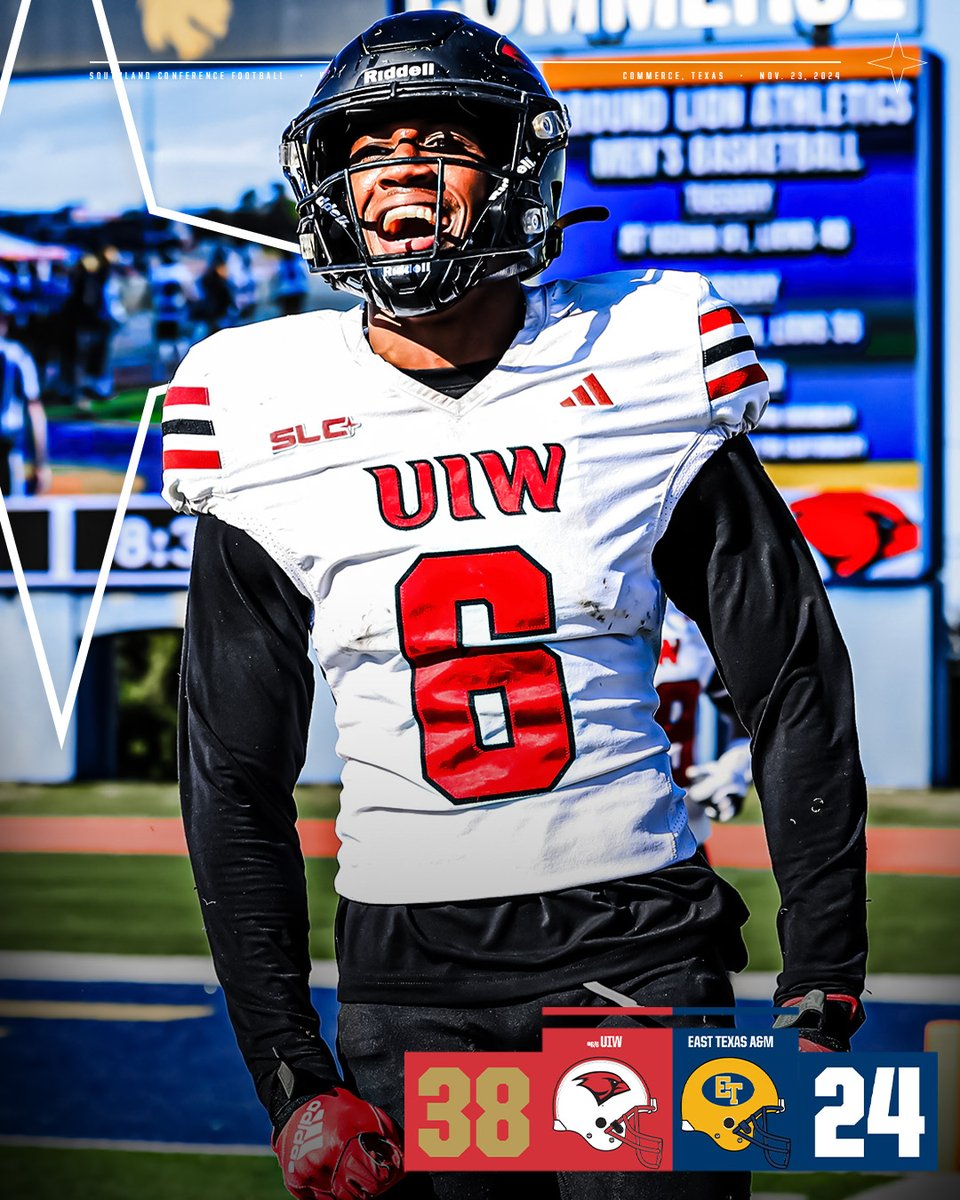 THE WORD DOESN'T LIKE SHARING

No. 6 UIW clinches the Southland Title outright, finishing unbeaten in conference play, as they pull away from red-hot East Texas A&amp;M on the road.

#GTL