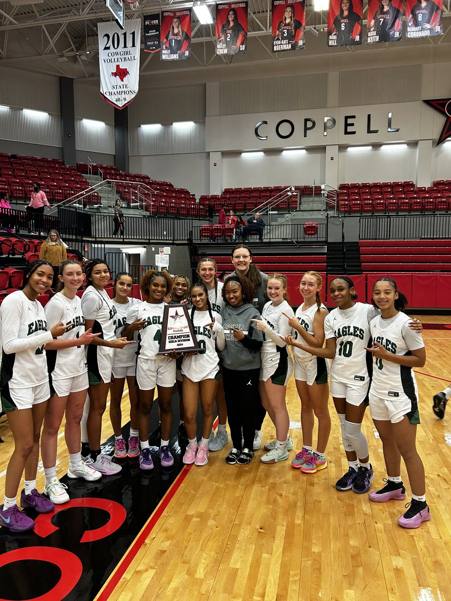 What a great moment. We are the Coppell Classic winners! Congratulations! Hard work pays off.